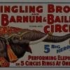 Vintage Ringling Brothers Barnum Bailey Circus Poster d