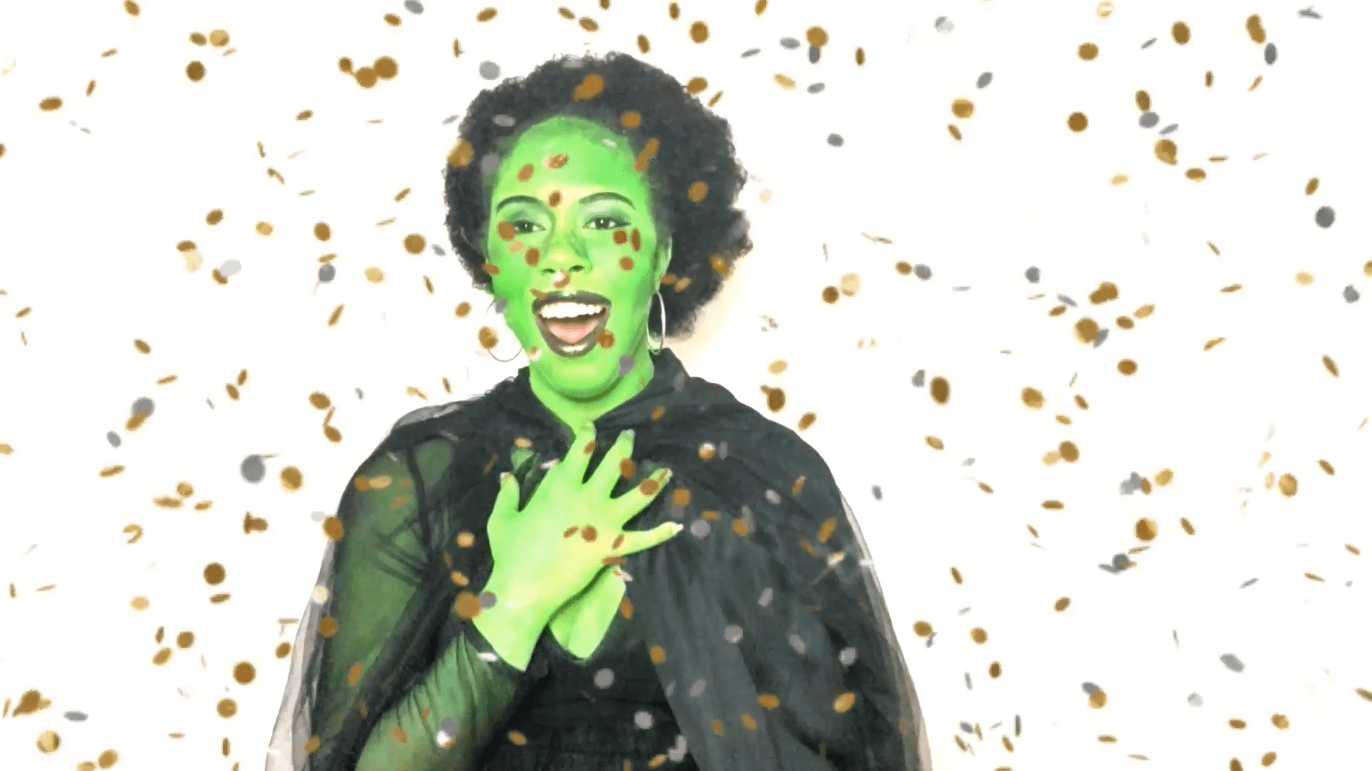 Shanita Mitchell as Wicked's elphaba 2 cosplay for The Twerking Academic The AutoEthnographer